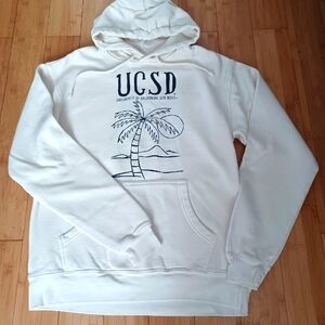 U.of St Diego California Palm Print Hoodie Unisex Sm.